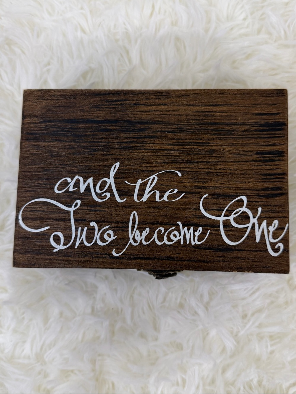 Rustic Wood Ring Box